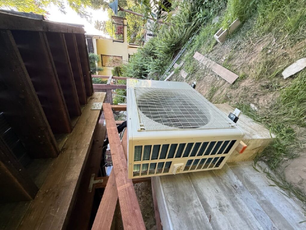 Rooftop packaged HVAC unit installed on a flat roof in the Los Angeles area