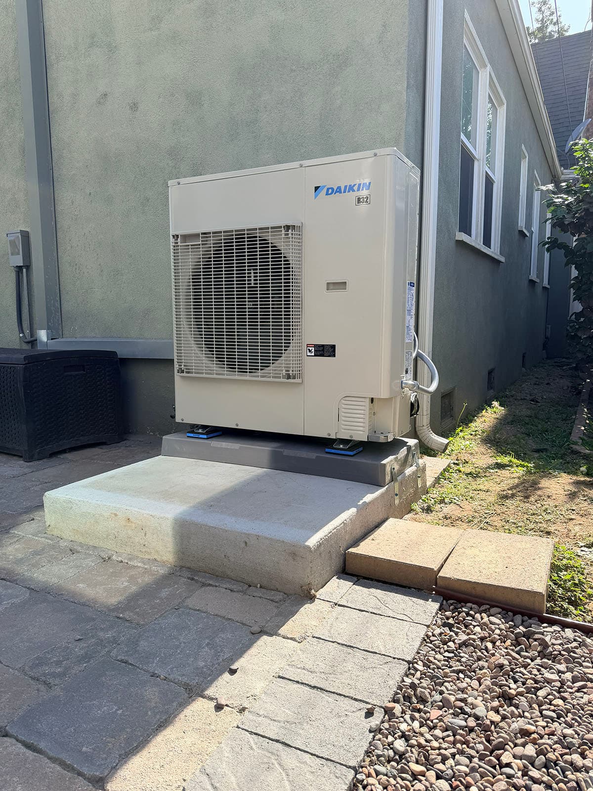 Completed Daikin DH6 heat pump installation in Alhambra CA 91801