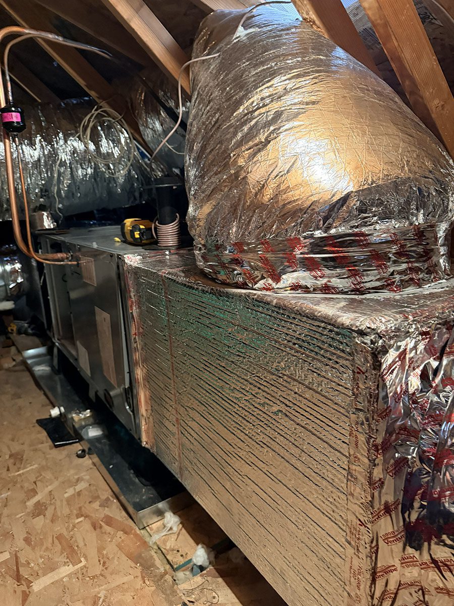 New Daikin air handler with R8 ductwork Altadena New Daikin air handler with R8 ductwork in Altadena rebuild