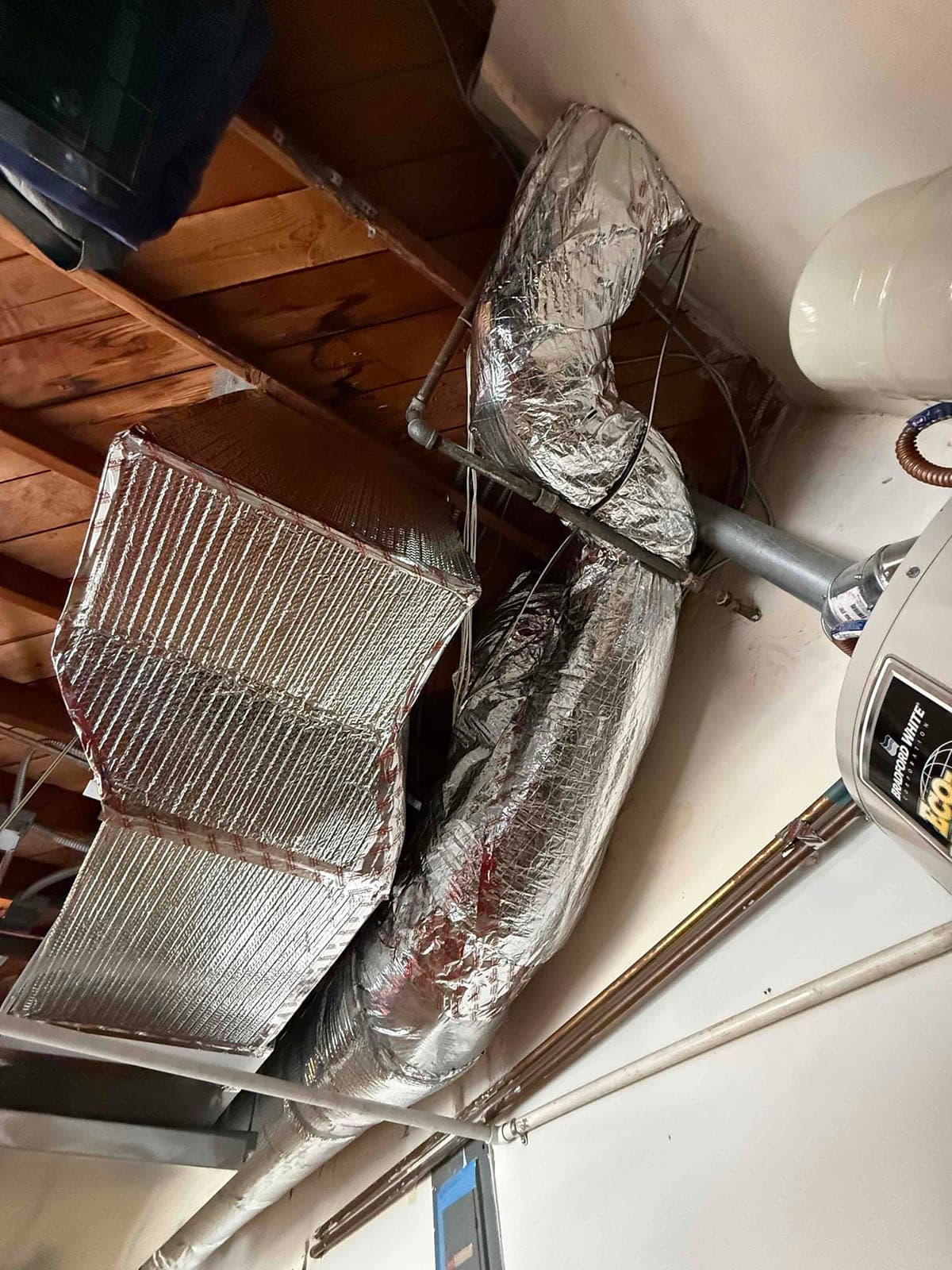 New return duct correction and garage HVAC duct run in West Hollywood