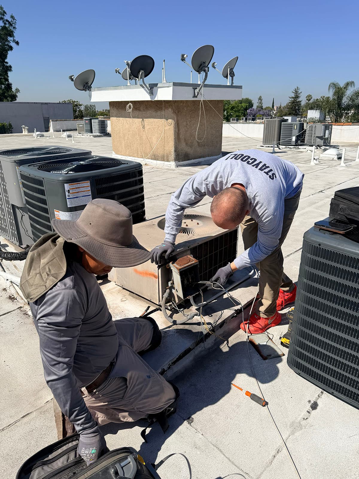 Pasadena condo heat pump startup and commissioning