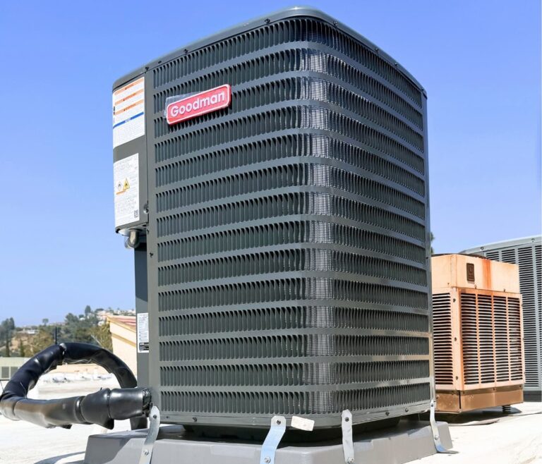 air conditioning system outdoor condenser
