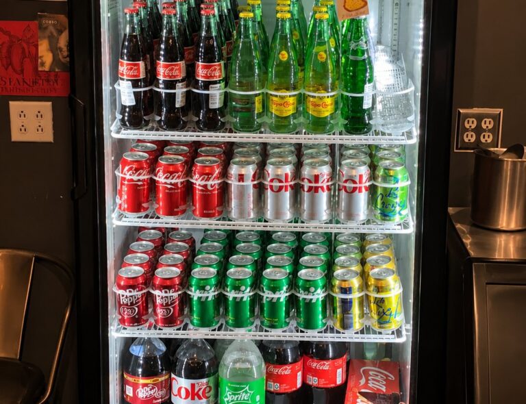 Glass-door commercial beverage cooler