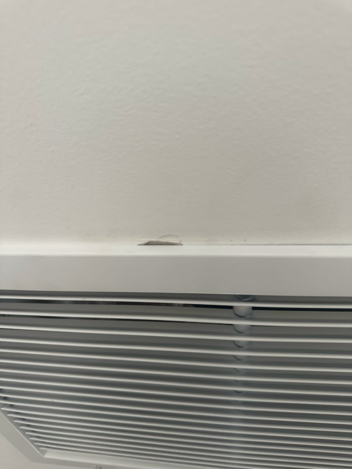 Supply air vent in home affected by seasonal dry air Ceiling supply air vent register in LA home affected by dry winter indoor air