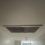 Interior supply air vent register in residential home